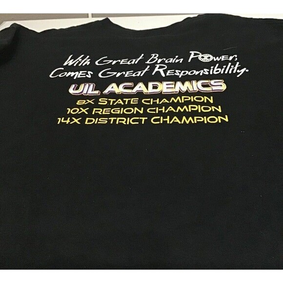 Sabine Pass UIL Academics T-Shirt - Spiderman related - Sized XXL - Picture 2 of 2